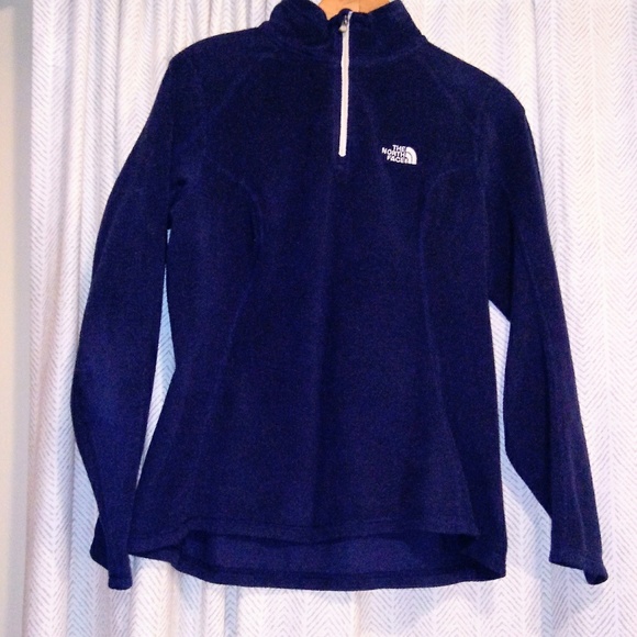 The North Face Tops - EUC) North Face fleece sweater in navy, size small